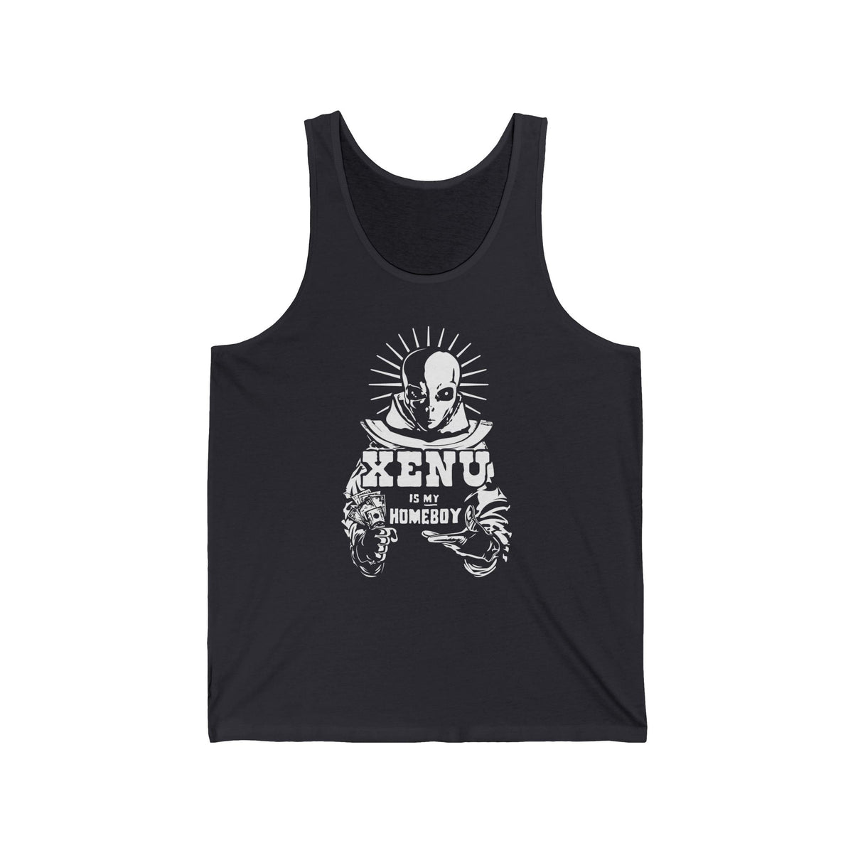 Xenu Is My Homeboy Unisex Tank - Adult & Kids T-Shirts, Sweatshirts & Hoodies apparel design preview 1