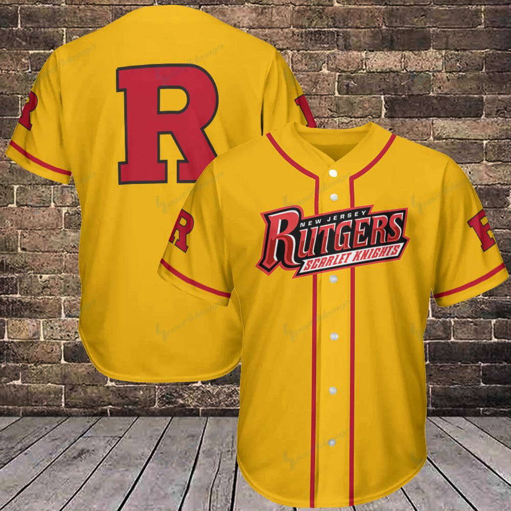 Shop Authentic Rutgers Scarlet Knights Baseball Jersey – Show Your Team Spirit baseball jersey product view 2