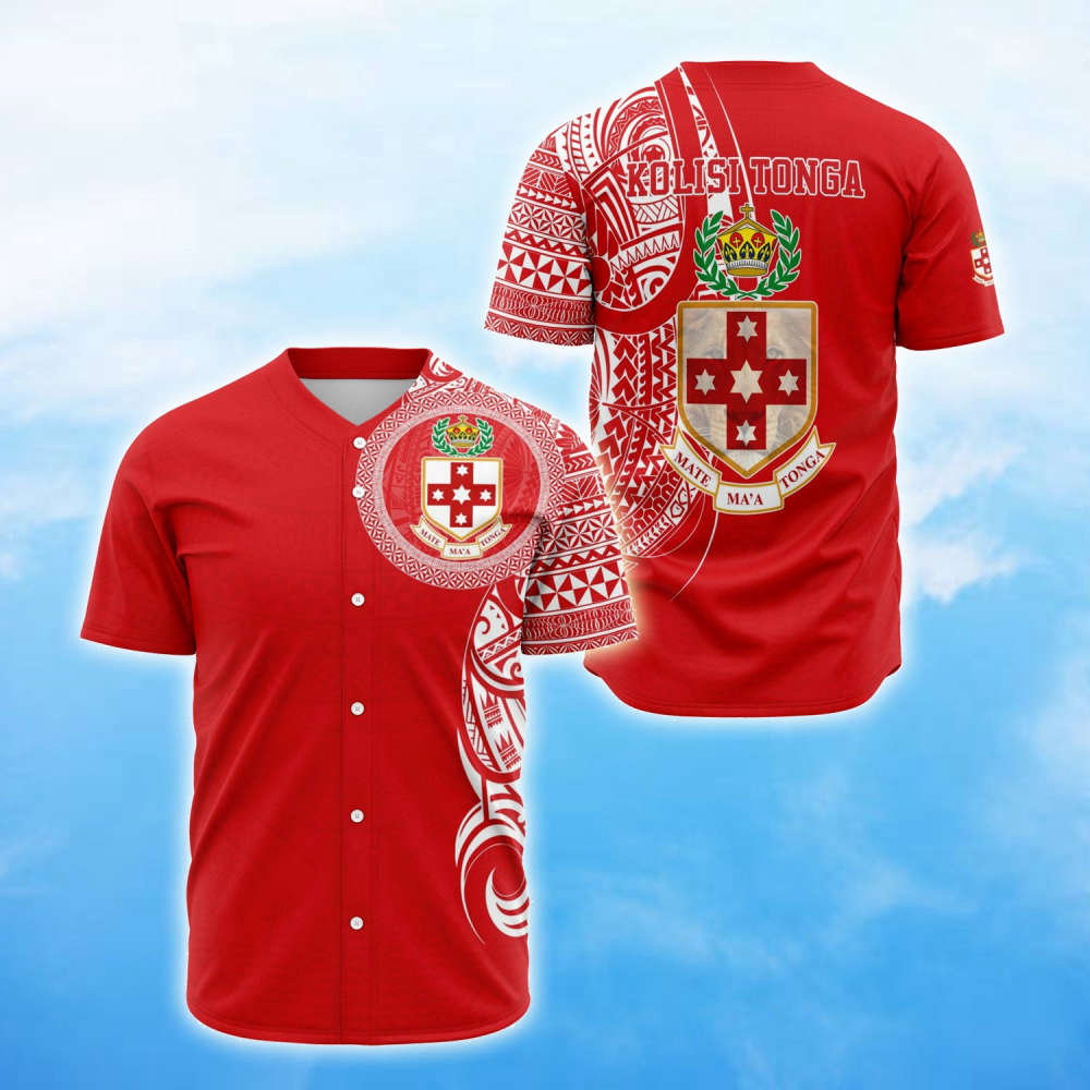 Authentic Kolisi Tonga Polynesian Baseball Jersey – Exquisite Design & Quality baseball jersey product view 2