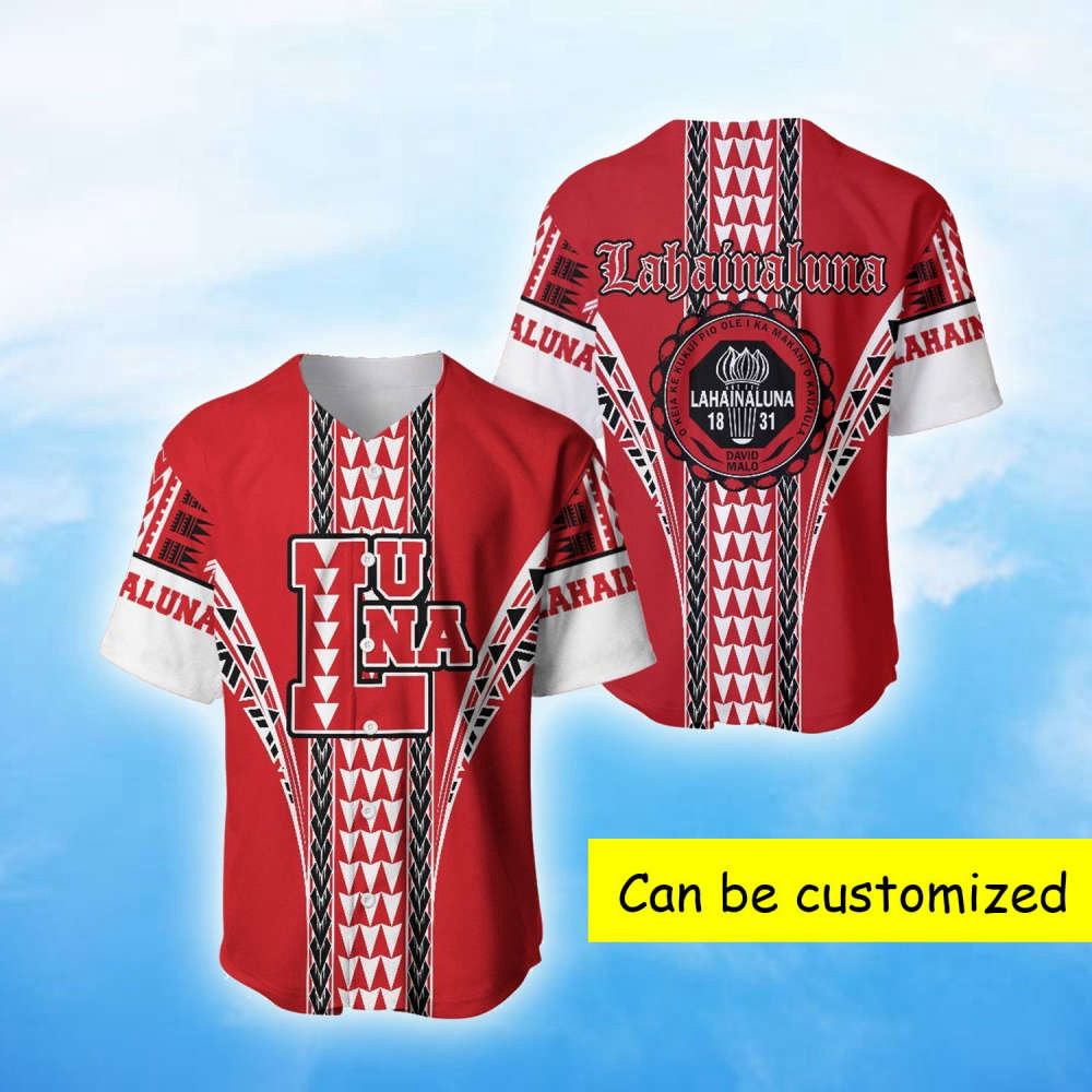 Custom Lahainaluna Polynesian Baseball Jersey – Personalized Athletic Gear Shop Now! baseball jersey product view 2