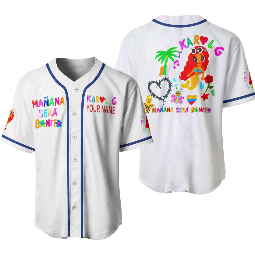 Maana Sera Bonito – Karol G Baseball Jersey Shirt: Stylish & Authentic Gear baseball jersey product view 1