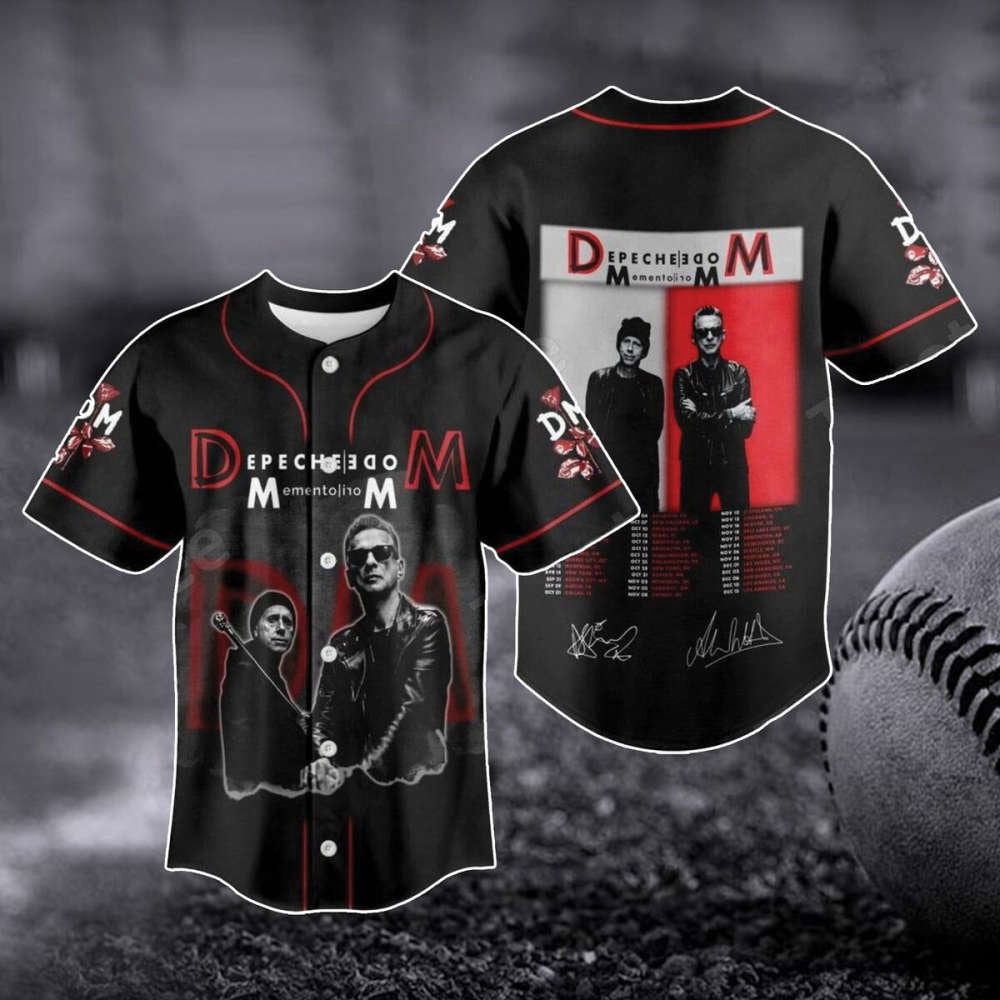 Depeche Mode Baseball Jersey: Official Tour Shirt & Merch – Rock Band Fan Gift - Aopprinter baseball jersey product view 1