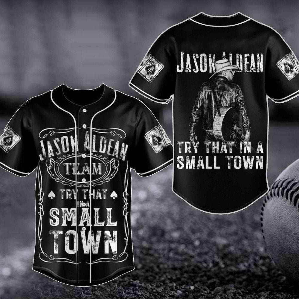 Jason Aldean Baseball Jersey: American Flag Merch & Christmas Gift - Aopprinter baseball jersey product view 1