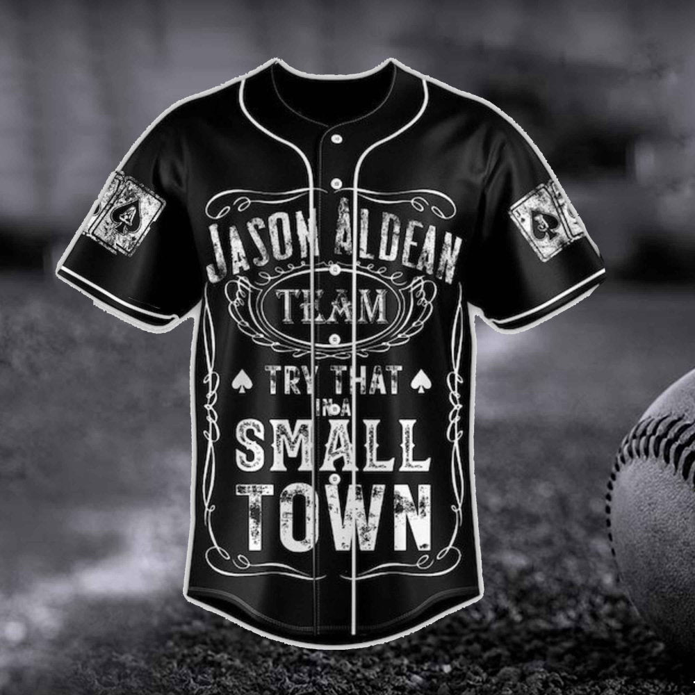 Jason Aldean Baseball Jersey: American Flag Merch & Christmas Gift - Aopprinter baseball jersey product view 2