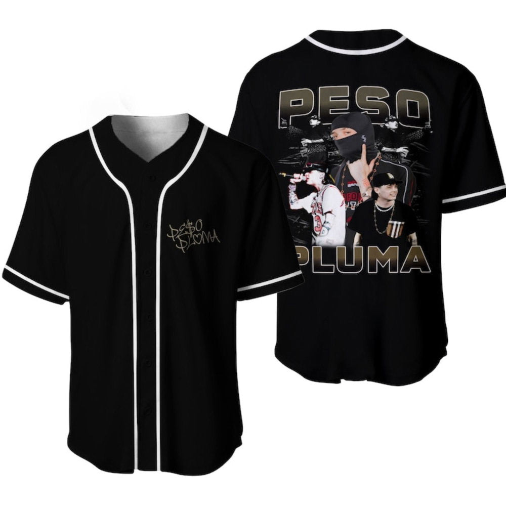 Premium Peso Pluma Baseball Jerseys & Tour Shirts for Fans & Music Lovers - Aopprinter baseball jersey product view 1