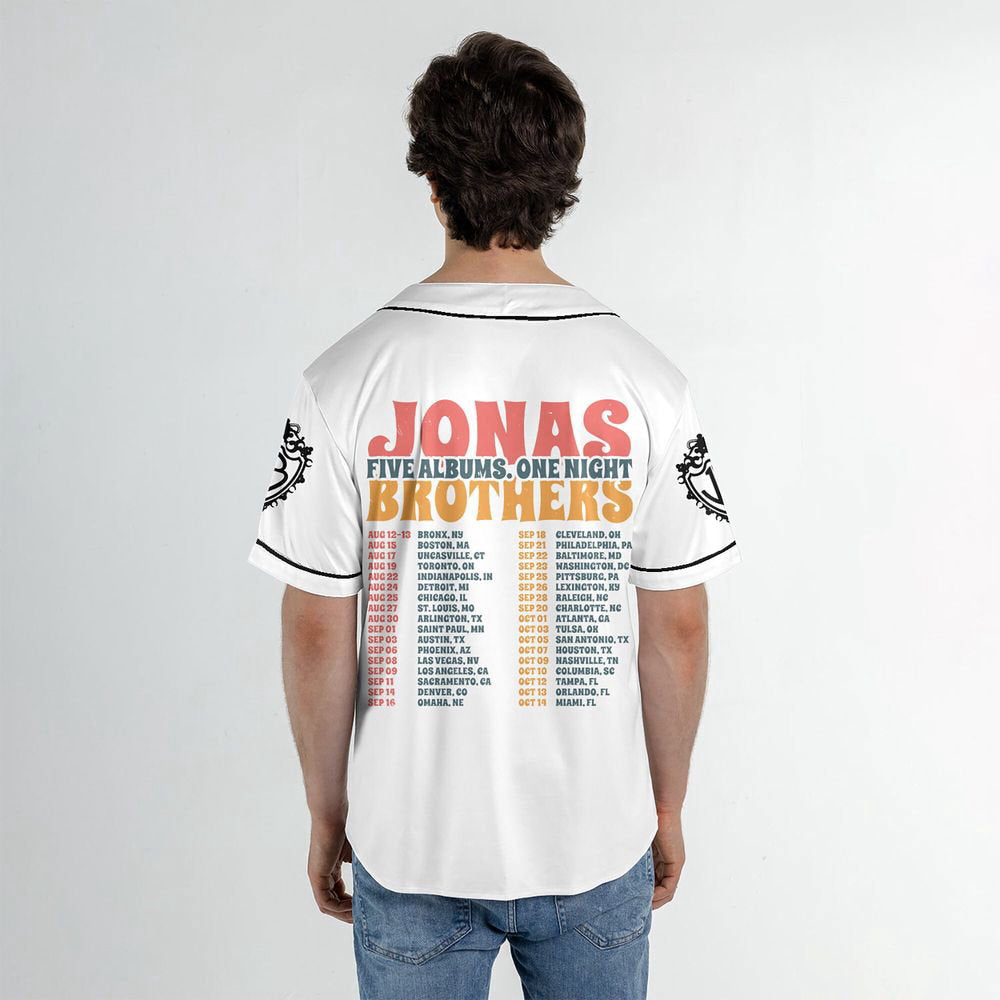 Jonas Brothers Baseball Jersey Shirt - lylyprint.com baseball jersey product view 2