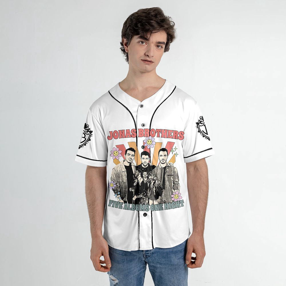 Jonas Brothers Baseball Jersey Shirt - lylyprint.com baseball jersey product view 1