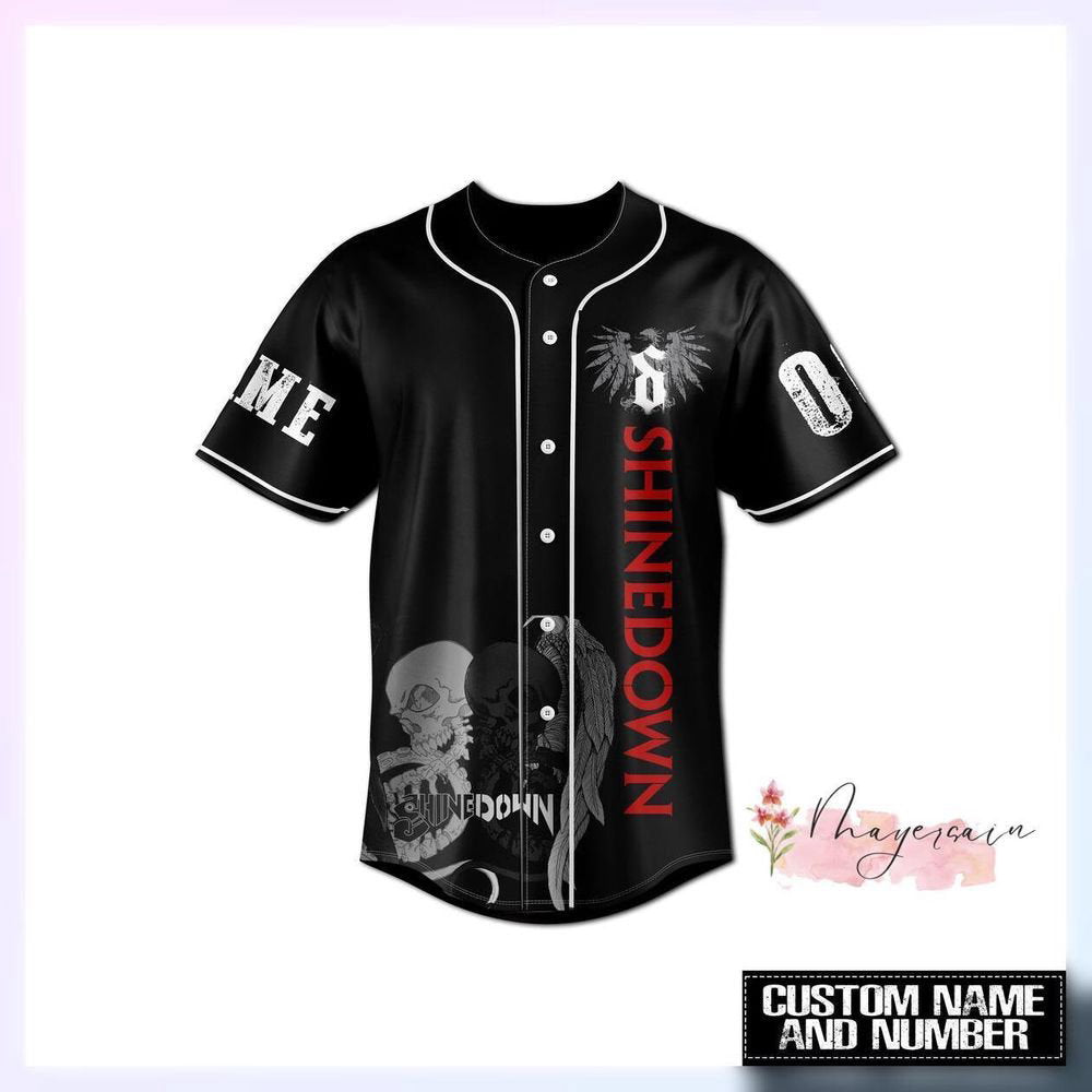shine down Baseball Jersey Shirt, shine down The Revolutions Tour Shirt - lylyprint.com baseball jersey product view 1