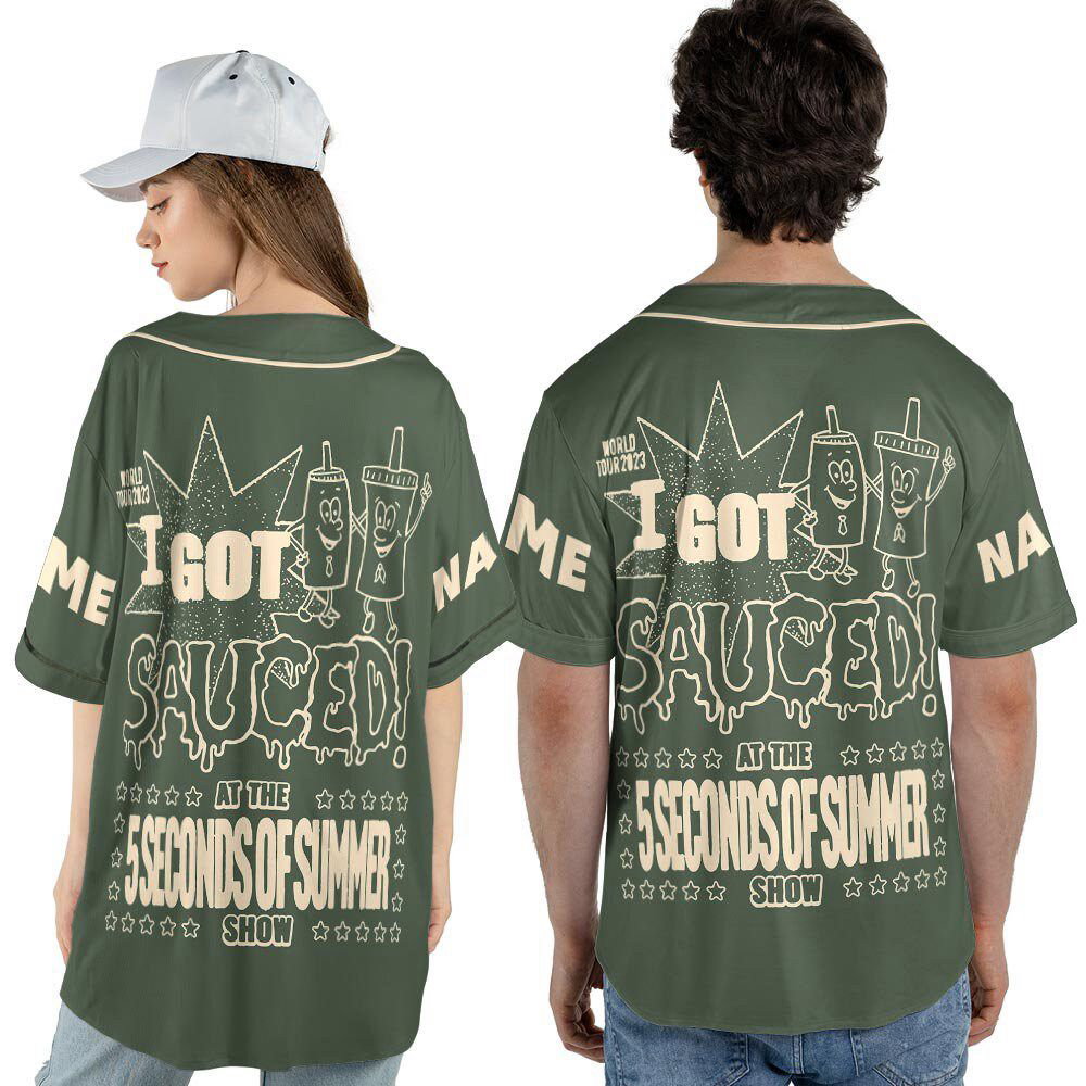 Custom Name 5 Seconds of Summer Baseball Jersey - lylyprint.com baseball jersey product view 4