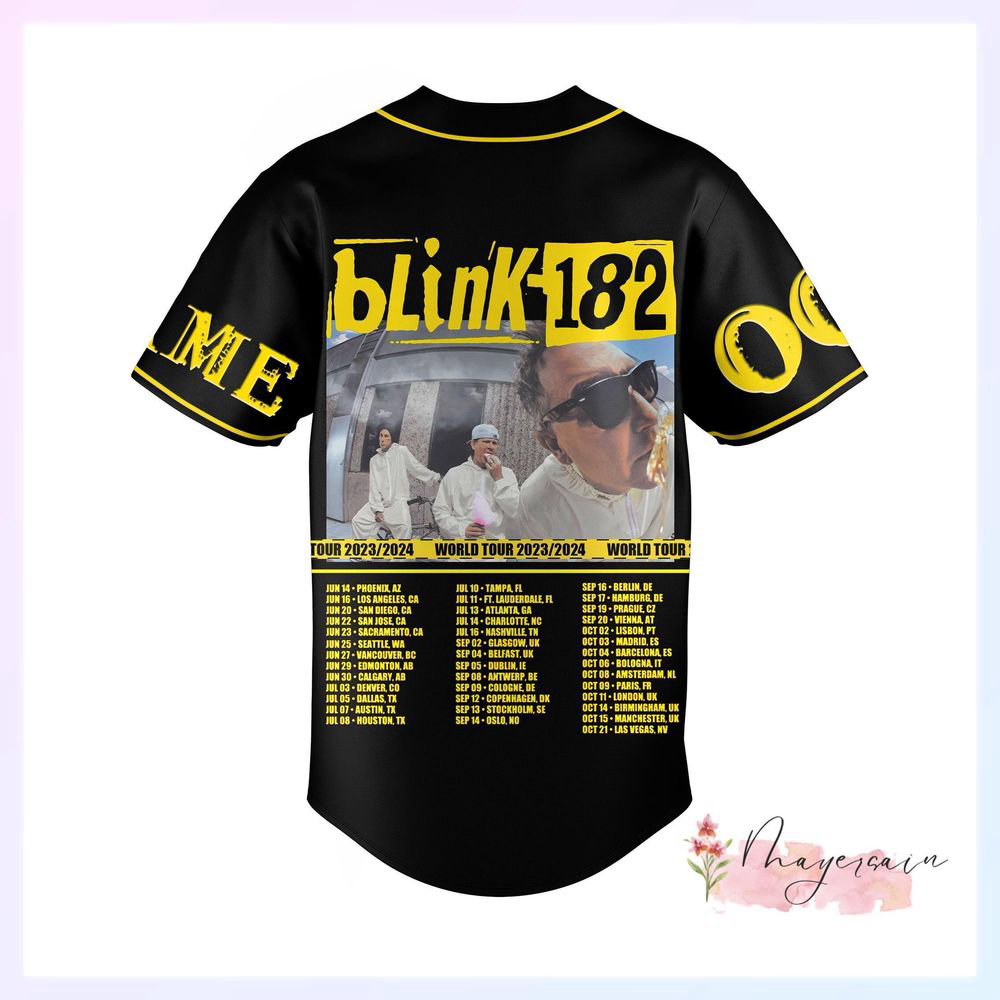 B182 Baseball Jersey, Custom B182 Band Jersey Shirt - lylyprint.com baseball jersey product view 2