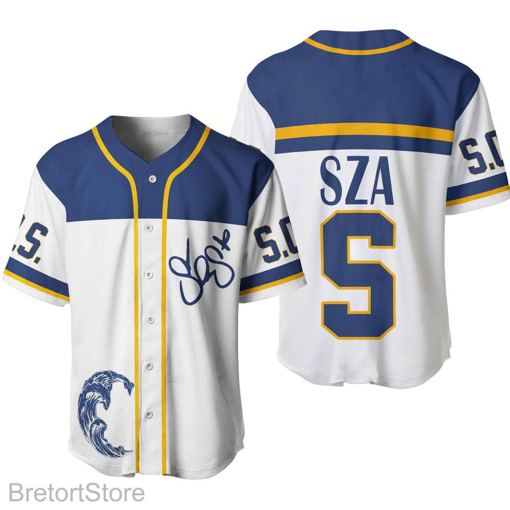 SZA Baseball Jersey For Men Women, SZA Good Day Jersey Shirt - lylyprint.com baseball jersey product view 3