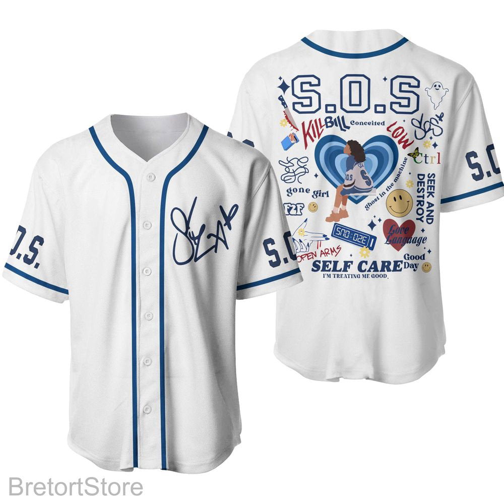 SZA Baseball Jersey For Men Women, SZA Good Day Jersey Shirt - lylyprint.com baseball jersey product view 4