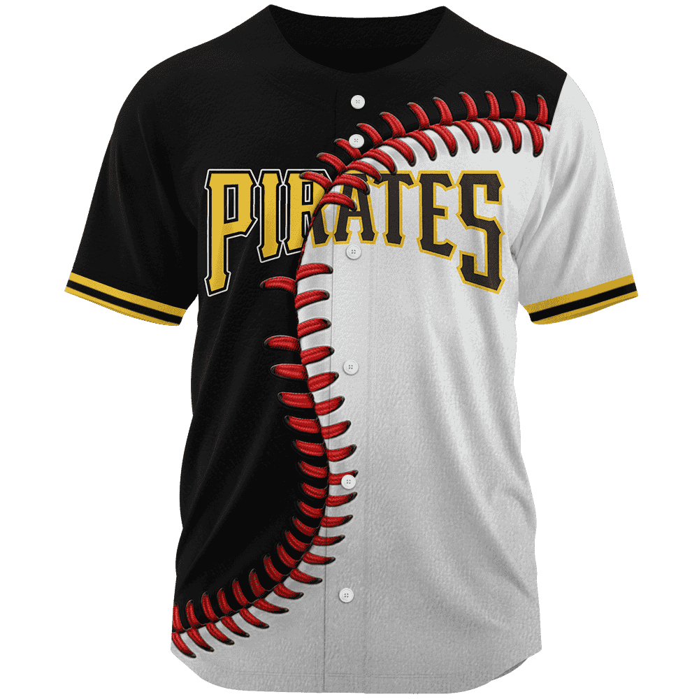 MLB Pittsburgh Pirates Personalized Mix Baseball Jersey Gift for Men Women - Bafud baseball jersey product view 3