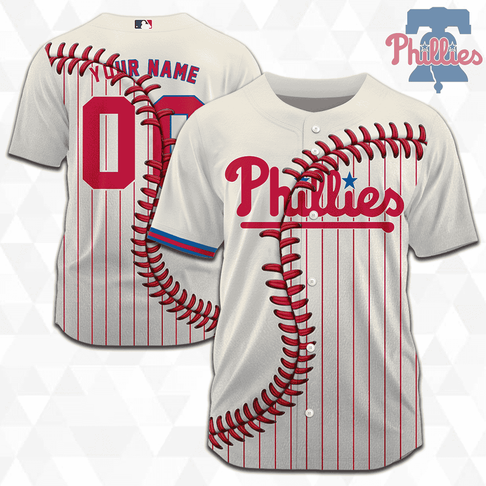 MLB Philadelphia Phillies Personalized Mix Baseball Jersey Gift for Men Women - Bafud baseball jersey product view 1