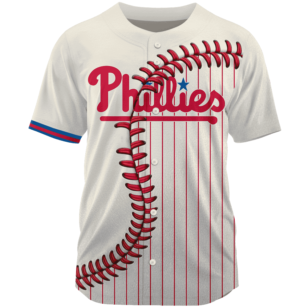 MLB Philadelphia Phillies Personalized Mix Baseball Jersey Gift for Men Women - Bafud baseball jersey product view 3
