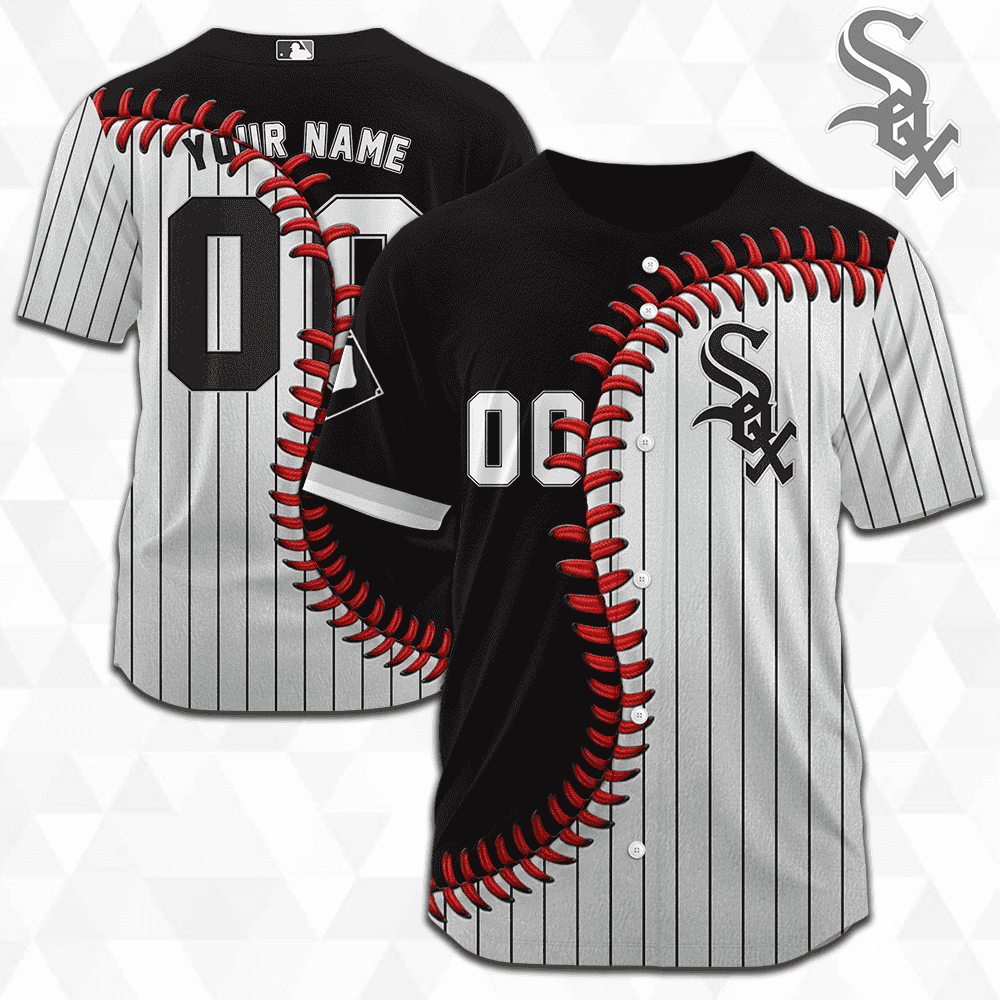 MLB Chicago White Sox Personalized Mix Baseball Jersey Gift for Men Women - Bafud baseball jersey product view 3