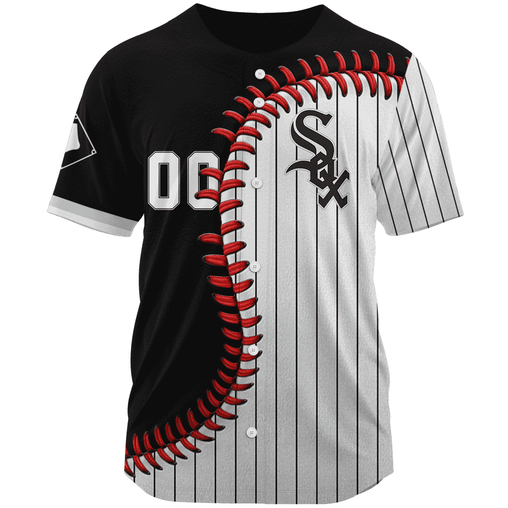 MLB Chicago White Sox Personalized Mix Baseball Jersey Gift for Men Women - Bafud baseball jersey product view 2