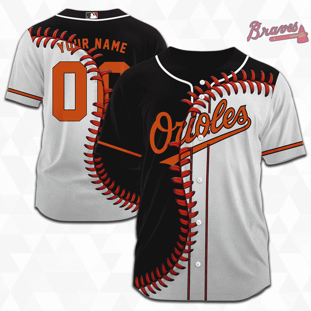 MLB Baltimore Orioles Personalized Mix Baseball Jersey Gift for Men Women - Bafud baseball jersey product view 1