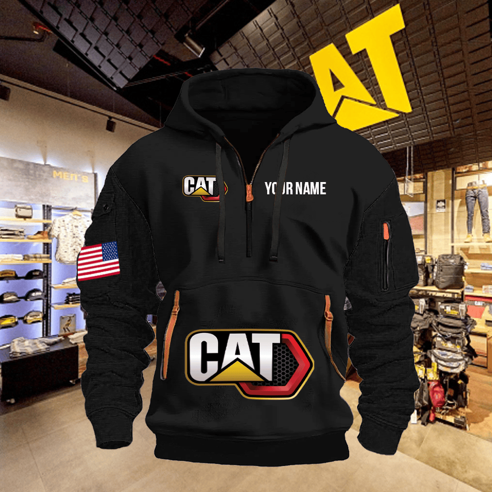 Caterpillar Personalized Quarter Zipper Unisex Hoodie Unisex T-shirt, Sweatshirt, Hoodie, Long Sleeve Tee - T-Shirt, Sweatshirt, Hoodie
