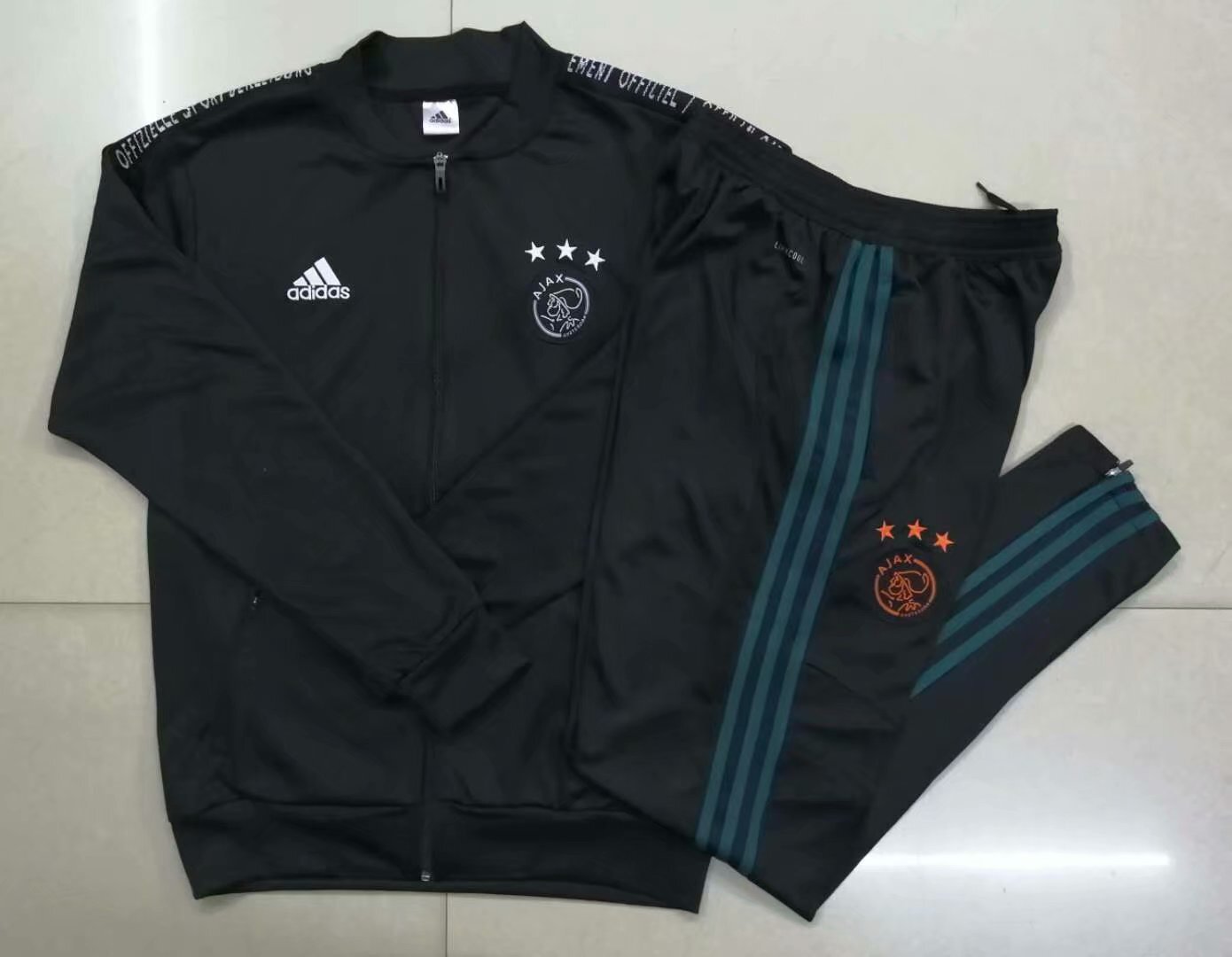 1920 Ajax Collar Black S~2XL Style 2 Soccer Jersey sports jersey product view 1