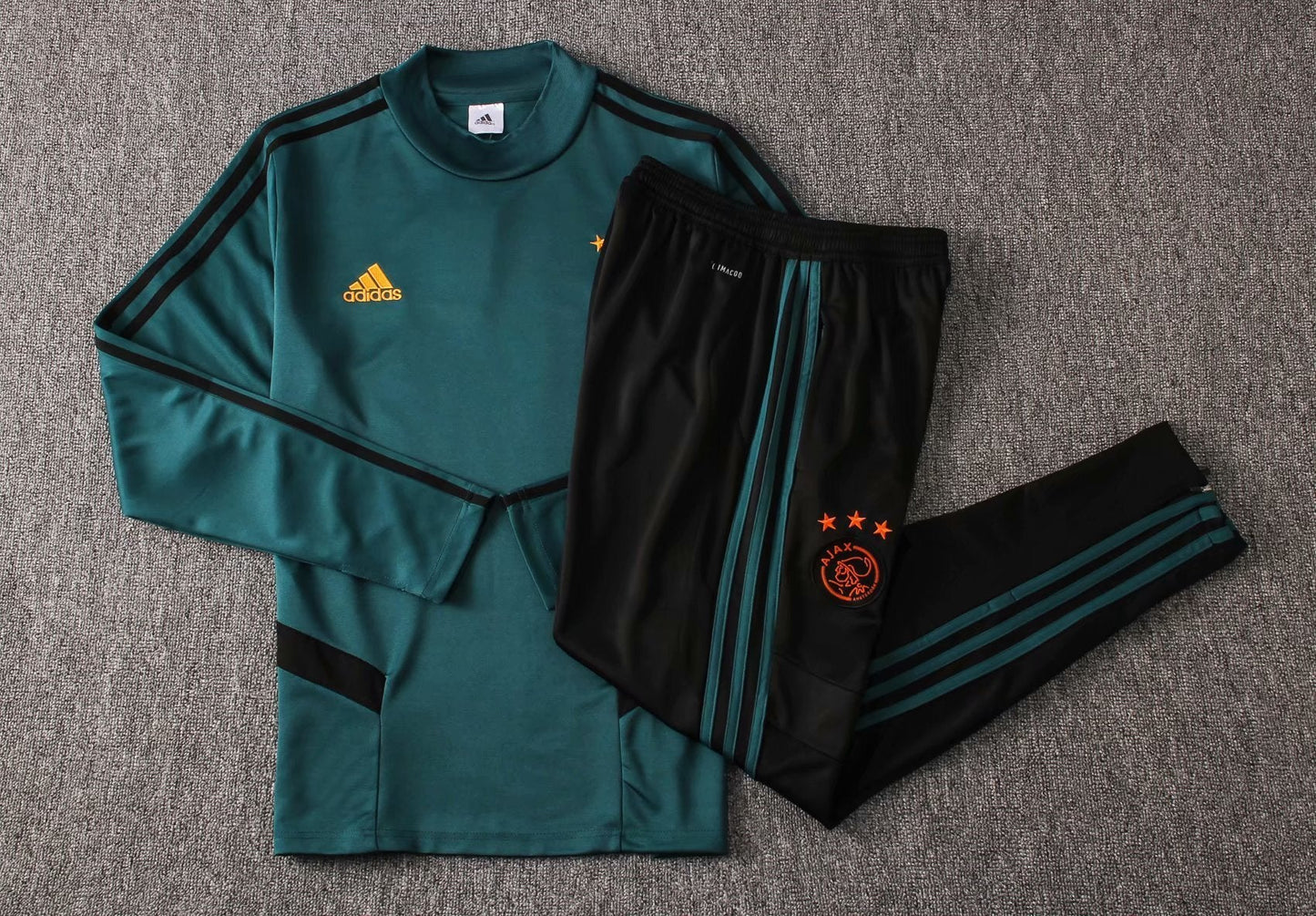 1920 Collar Ajax Green S~2XL Soccer Jersey sports jersey product view 1