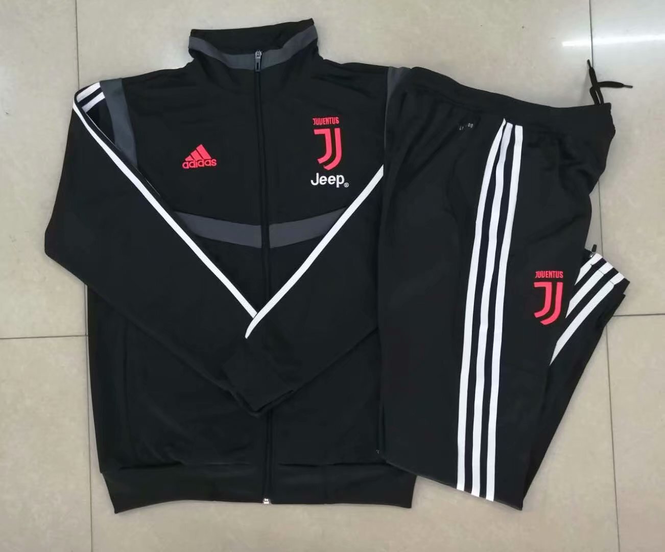 1920 Collar Black Soccer Jersey sports jersey product view 1