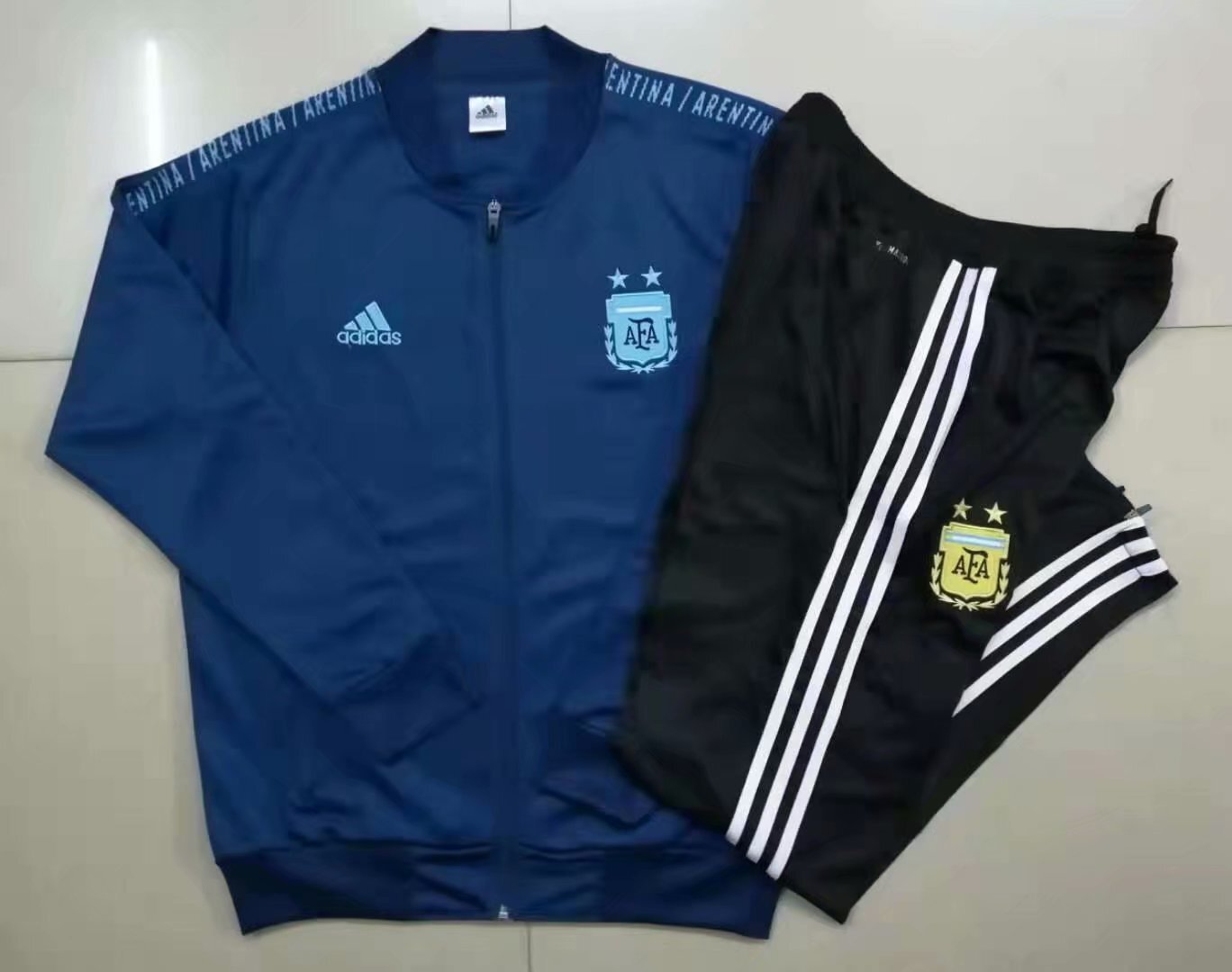 1920 Collar Blue Style 2 Soccer Jersey sports jersey product view 1