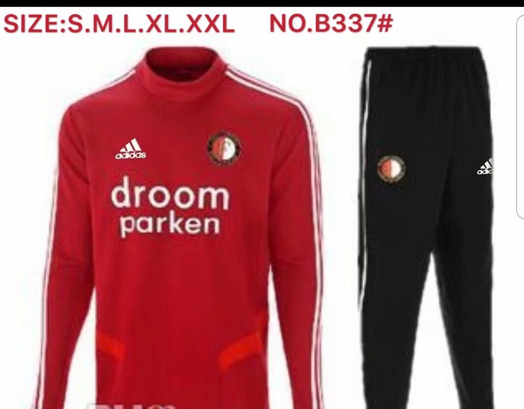 1920 Collar Feyenoord Red S~2XL Soccer Jersey sports jersey product view 1