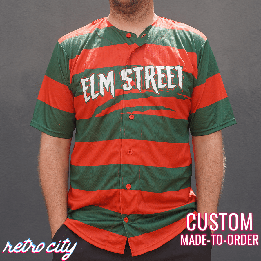 Elm Street Sweet Dreams Custom Baseball Jersey baseball jersey product view 1