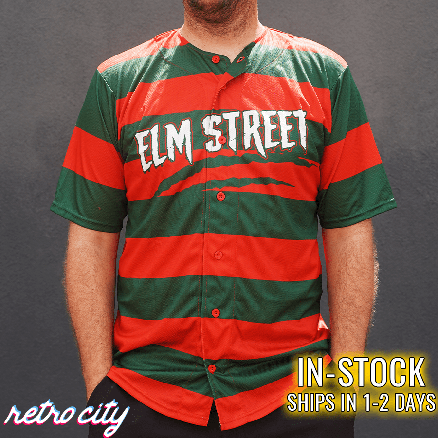 Elm Street Sweet Dreams Custom Baseball Jersey *IN-STOCK* baseball jersey product view 1