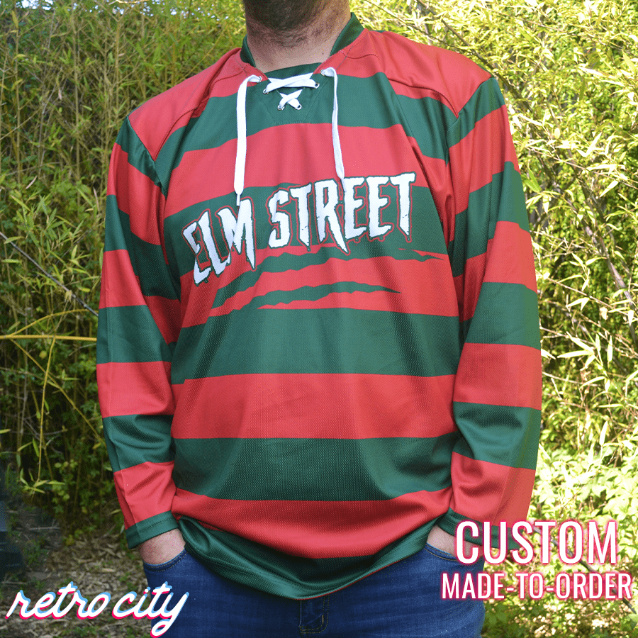 Elm Street Custom Lace-Up Hockey Jersey hockey jersey product view 1