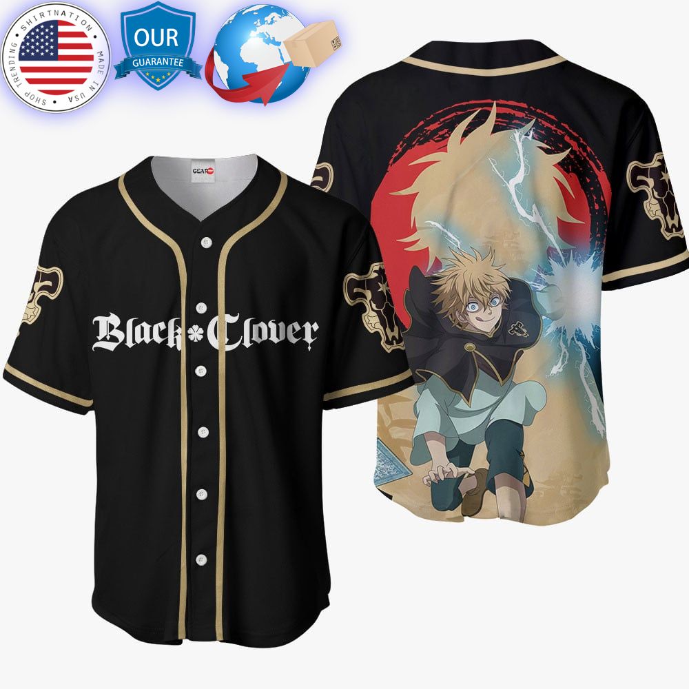 HOT Black Clover Luck Voltia Baseball Jersey baseball jersey product view 1