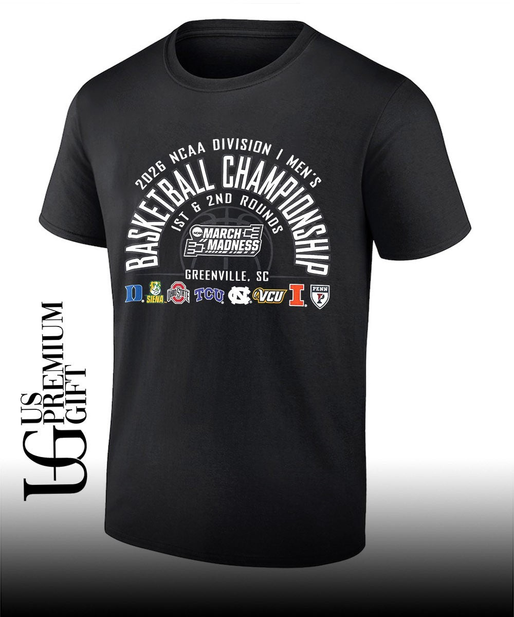 1St and 2nd Rounds March Madness 2026 NCAA DI Mens Basketball Championship Greenville shirt - T-Shirt, Sweatshirt, Hoodie