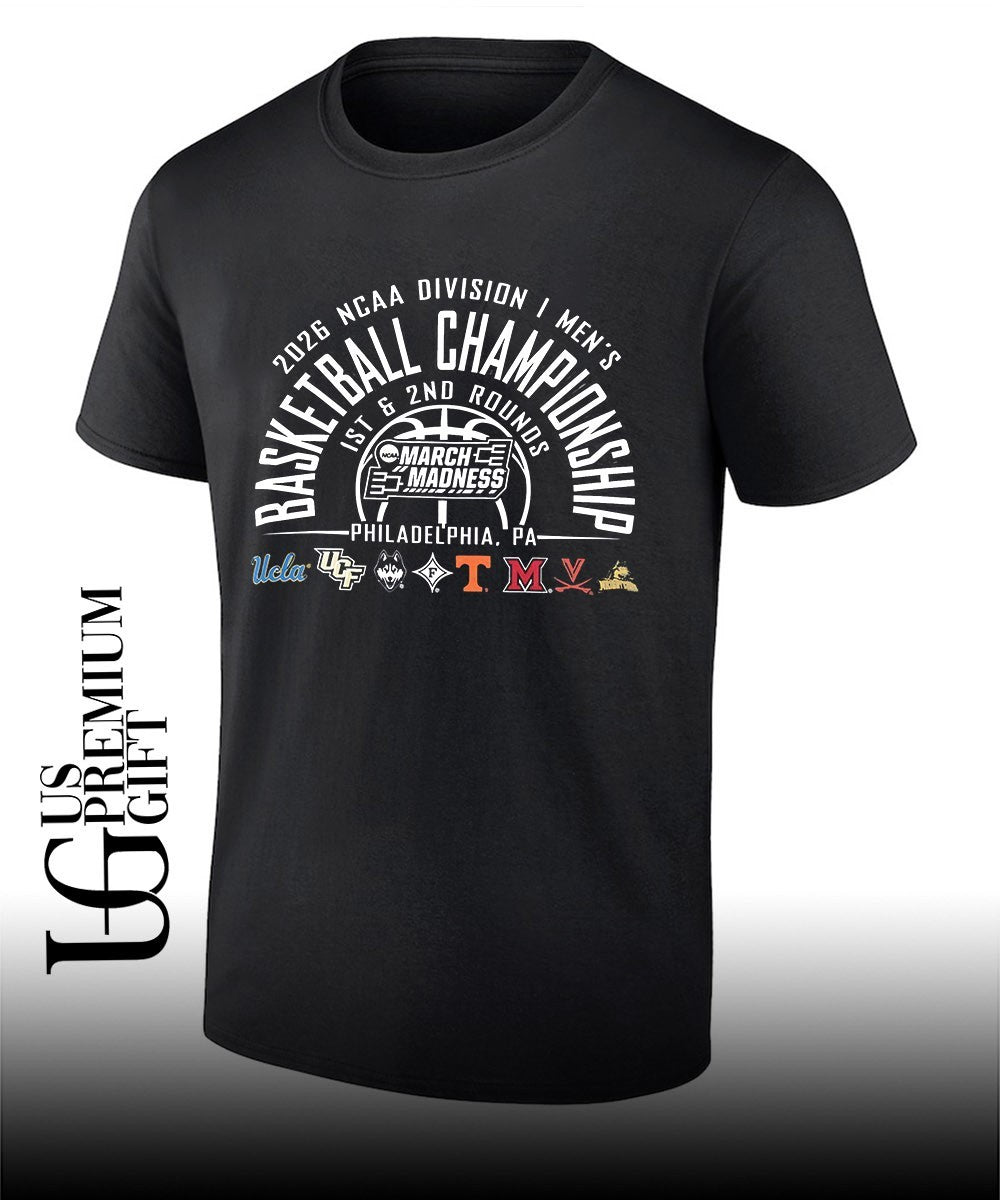 1St and 2nd Rounds March Madness 2026 NCAA DI Mens Basketball Championship Philadelphia shirt - T-Shirt, Sweatshirt, Hoodie