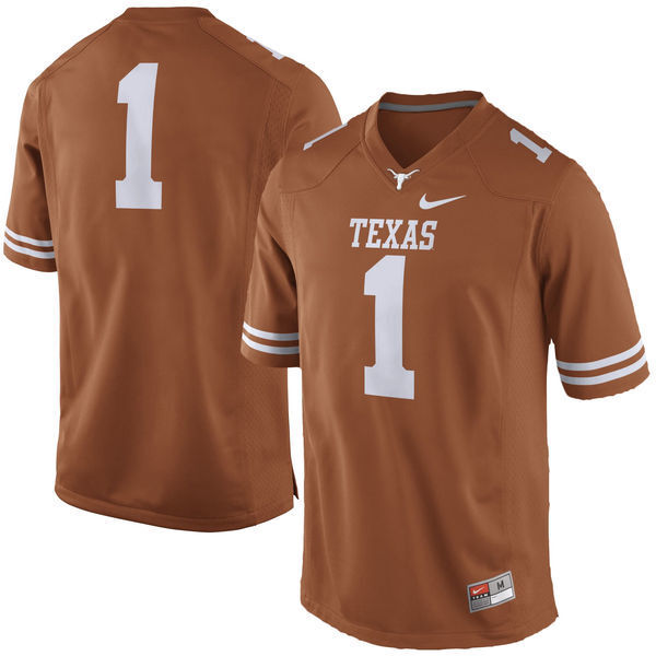 1 Dark Orange College Football Jersey football jersey product view 1