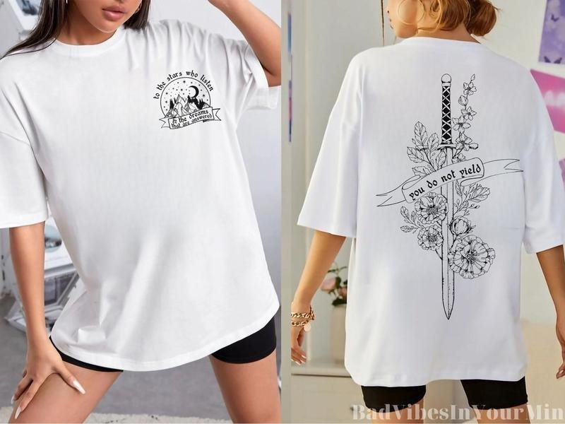 2 Slide Stars Who Listen Dream That Are Answered You - Adult & Kids T-Shirts, Sweatshirts & Hoodies apparel design preview 1