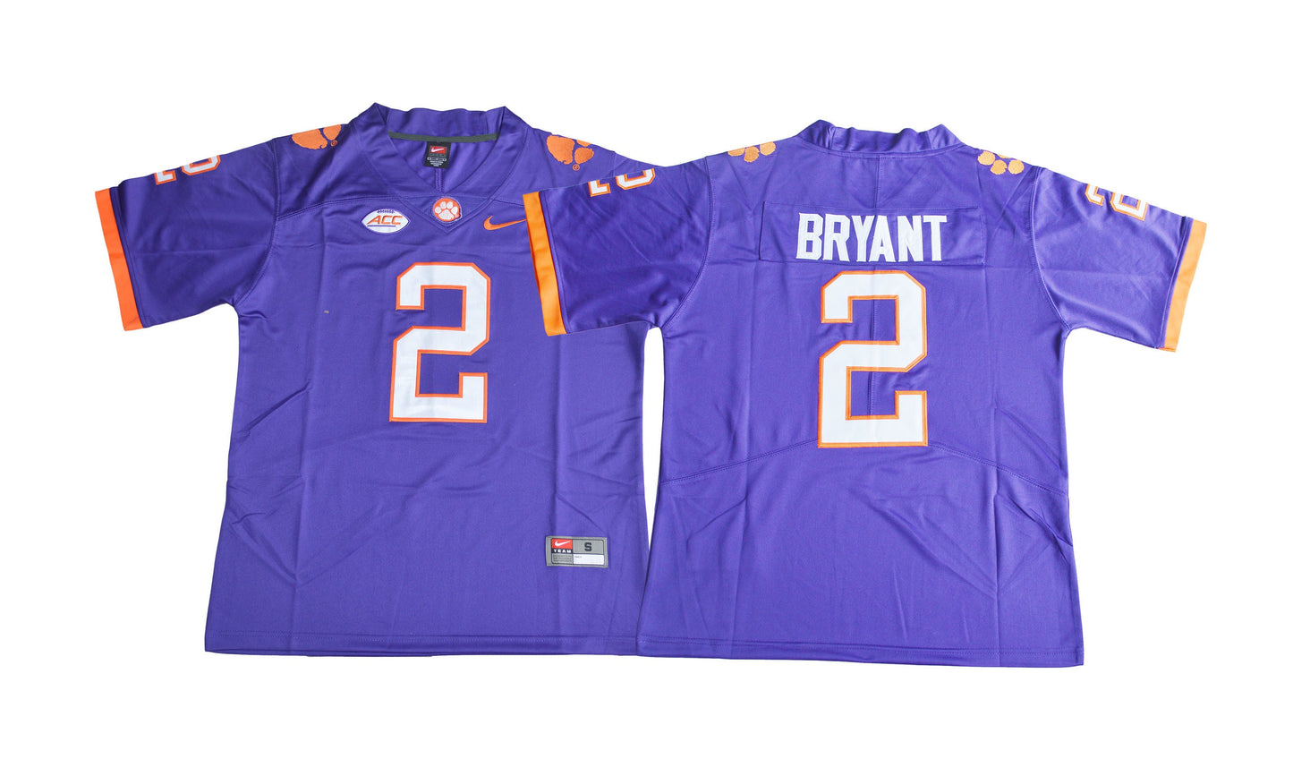 2017 Clemson Tigers 2 Purple College Football Jersey football jersey product view 1