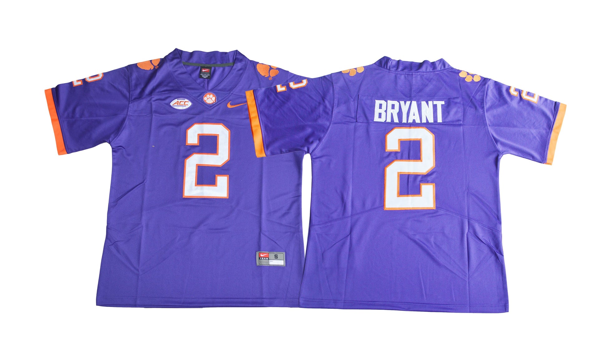 2017 Clemson Tigers 2 Purple College Football Jersey football jersey product view 1