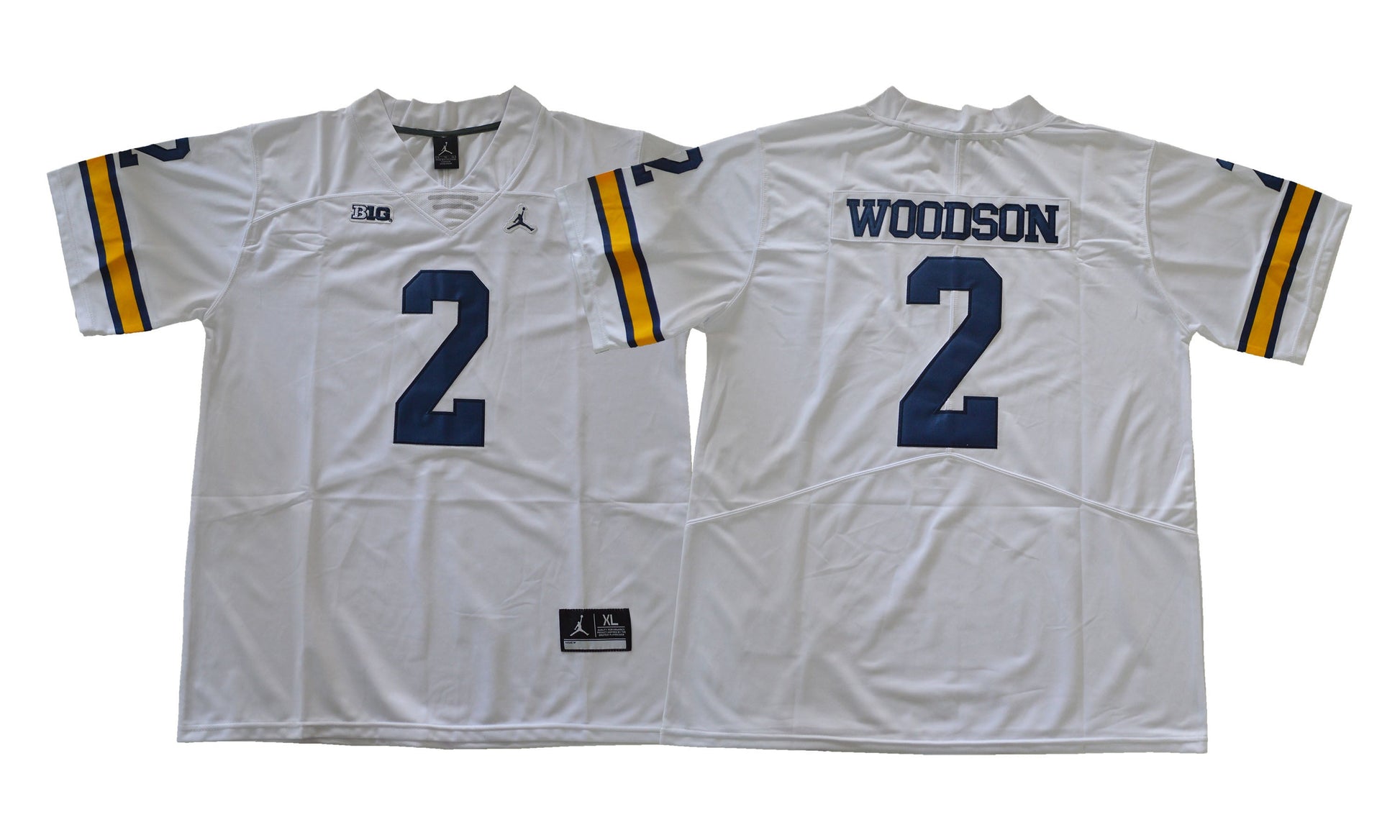 2017 Michigan Wolverines 2 White College Football Jersey football jersey product view 1