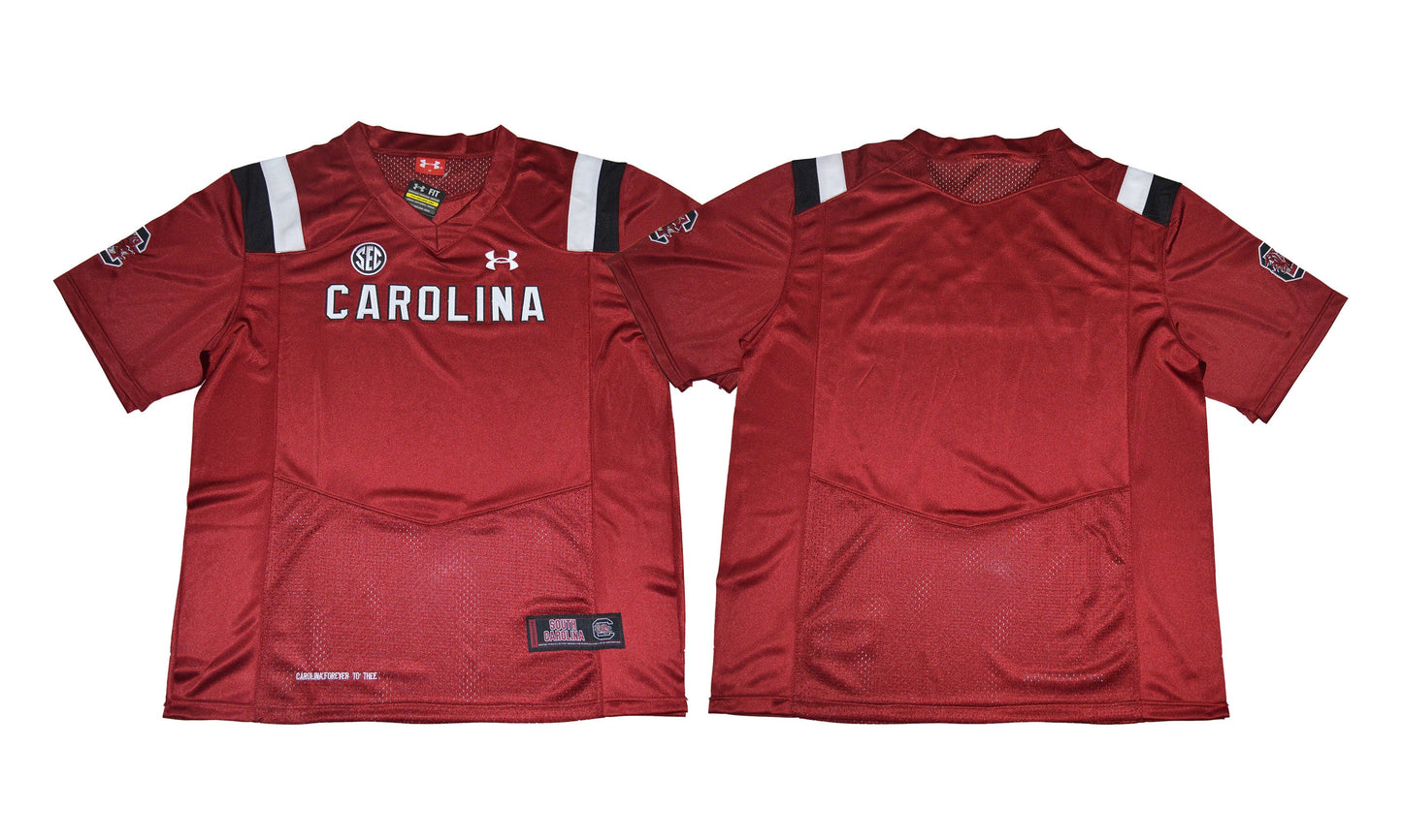 2017 South Carolina Blank Red College Football Jersey football jersey product view 1