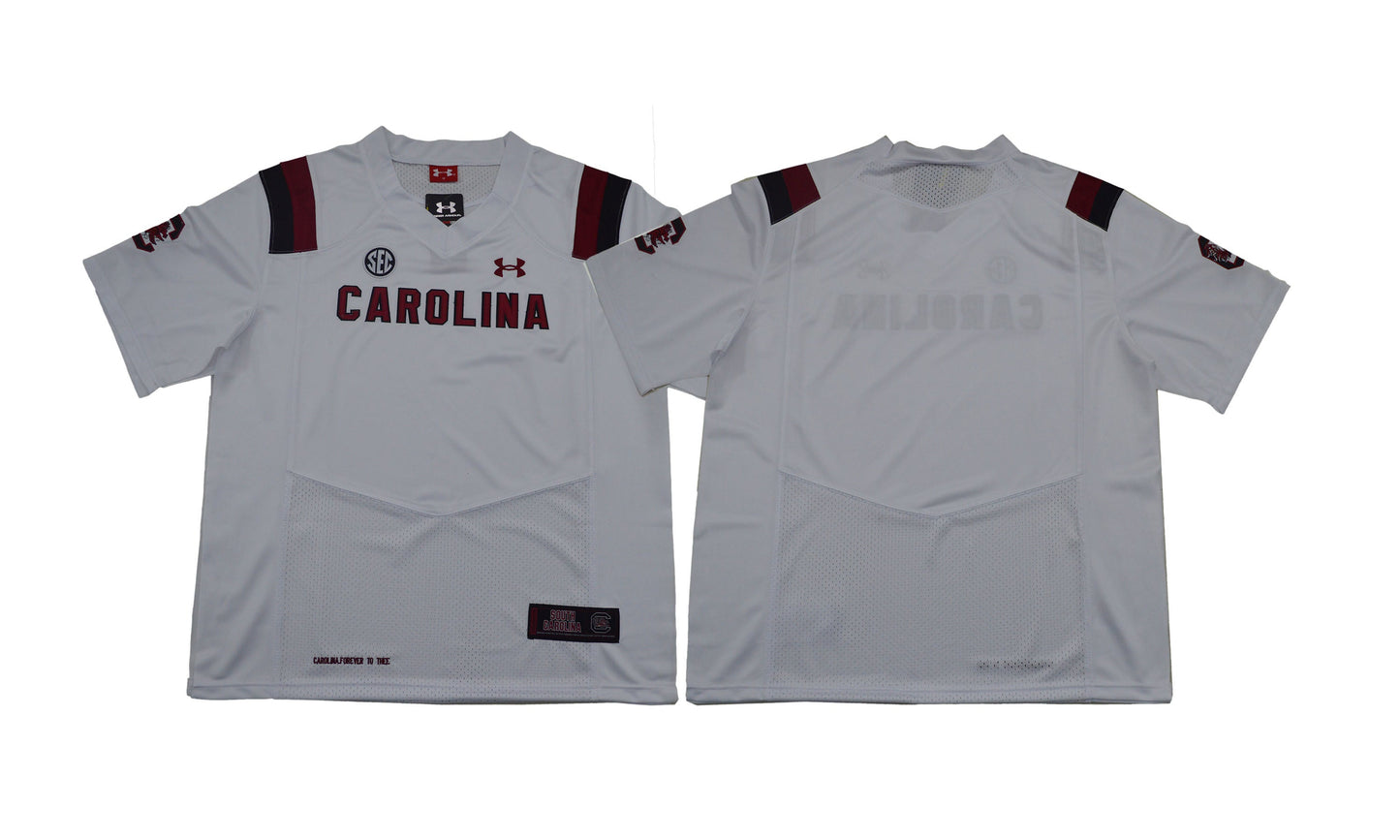 2017 South Carolina Blank White College Football Jersey football jersey product view 1