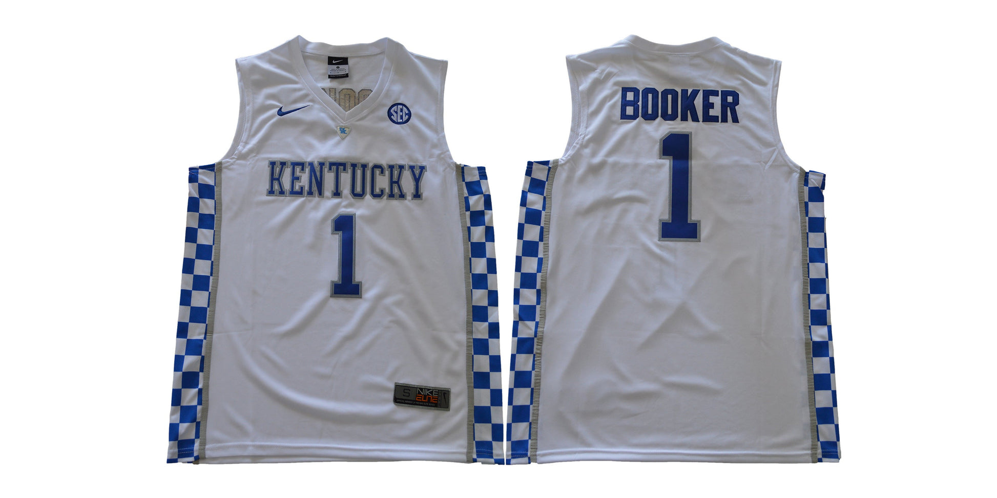 2017 kentucky 1 Booker White College Football Jersey football jersey product view 1
