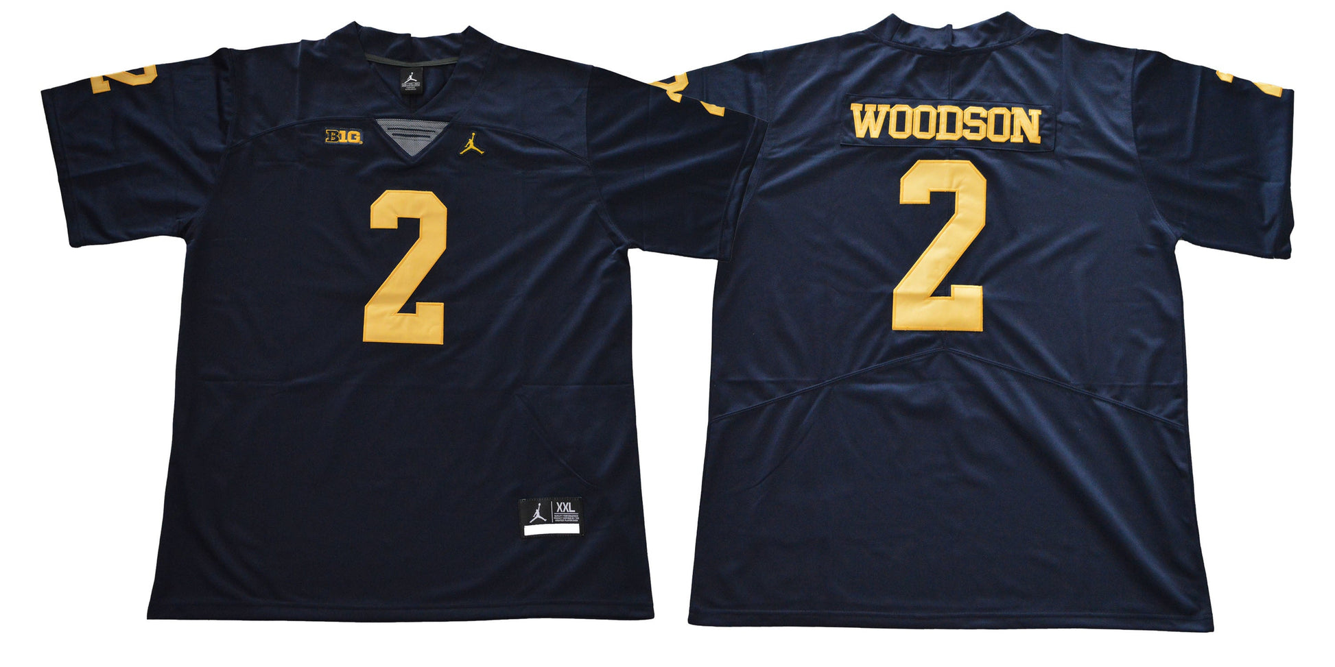 2018 Michigan Woodson 2 Navy College Football Jersey football jersey product view 1