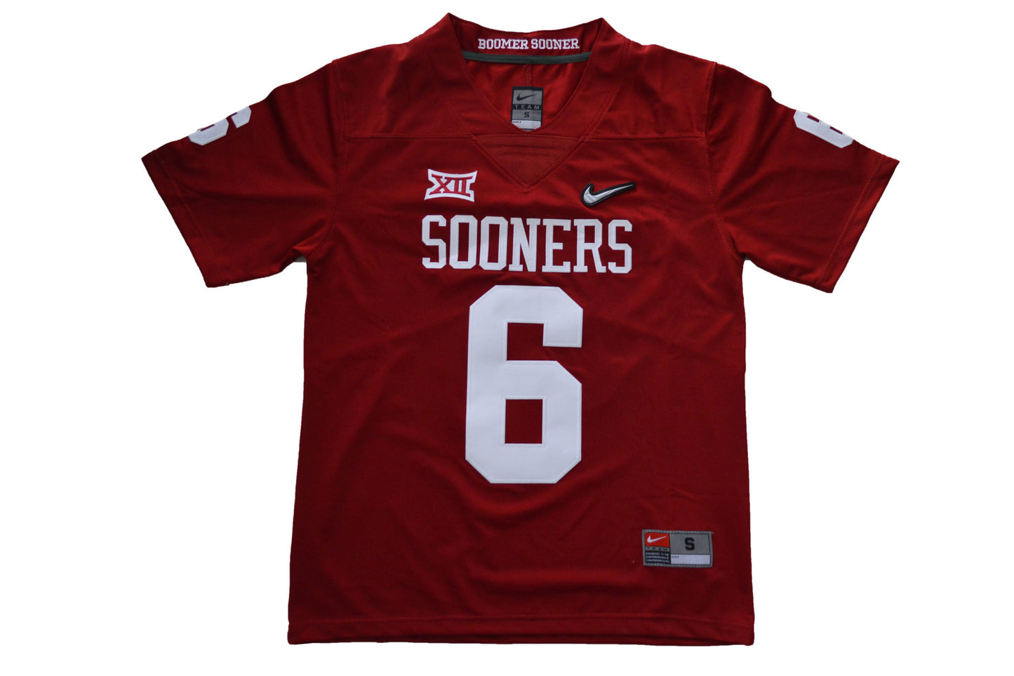 2018 Oklahoma Sooners Diamond Edition 6 Front College Football Jersey football jersey product view 1