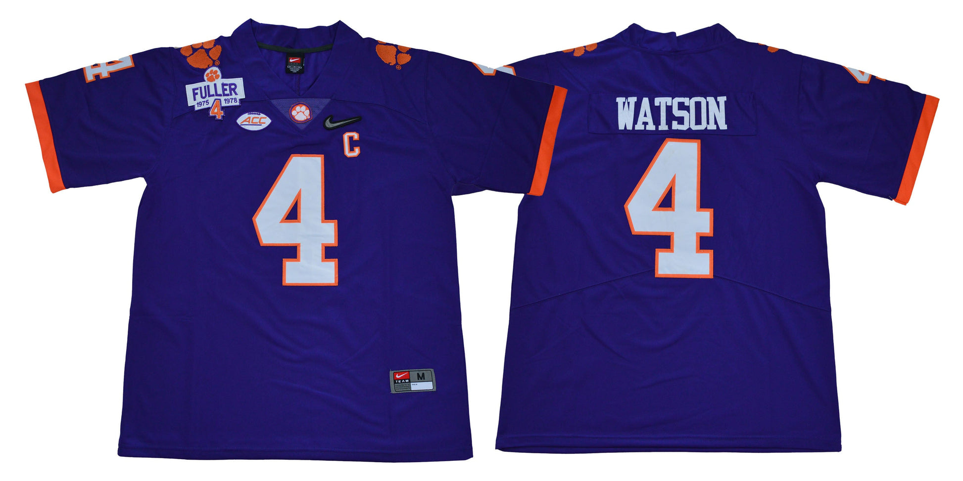 2018 Watson 4 Purple College Football Jersey football jersey product view 1