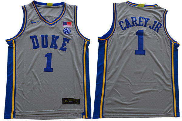 2019 DUKE Carey jr 1 New College Football Jersey football jersey product view 1