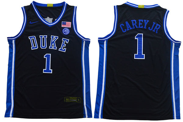 2019 DUKE Carey jr 1 New Black College Football Jersey football jersey product view 1