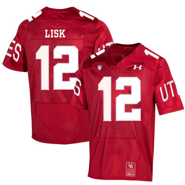 2019 NCAA Football Utah Utes 150th anniversary #12 Drew Lisk College Football Jersey football jersey product view 1