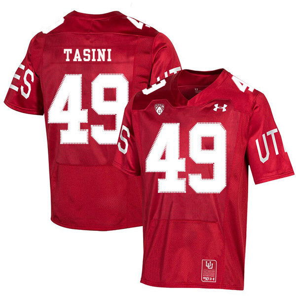 2019 NCAA Football Utah Utes 150th anniversary #49 Pasoni Tasini College Football Jersey football jersey product view 1