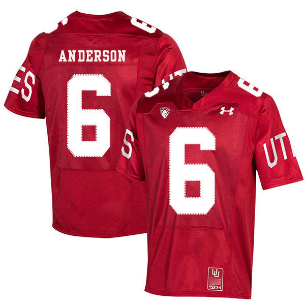 2019 NCAA Football Utah Utes 150th anniversary #6 Dres Anderson College Football Jersey football jersey product view 1